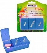 Таблетница-контейнер Таблетон Мини 3 на 1 день (3 приема), ЭЛ-КОМП Цезары Костух