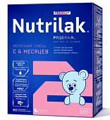 Нутрилак Премиум 2 (Nutrilak Premium 2) молочная смесь адаптированная с 6 месяцев, 300г, Инфаприм ЗАО